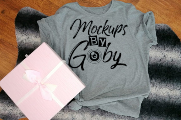 Bella Canvas T Shirt Mockups, Gift Box