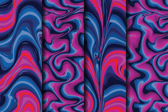 Blue Pink Marble Pattern and Patterns