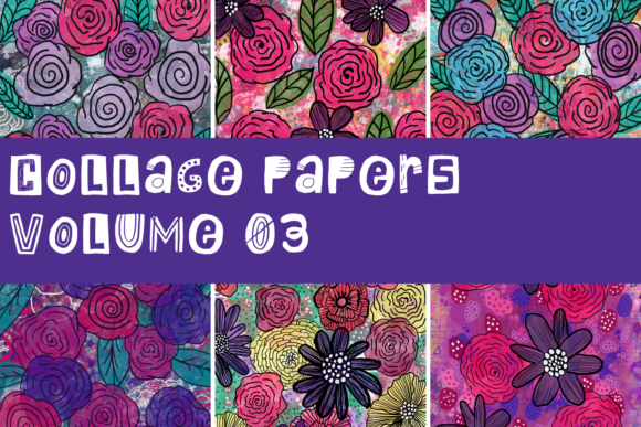 Collage Papers Volume 3 and Backgrounds