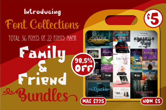 Family Friend Font Bundle: A Creative Design Asset