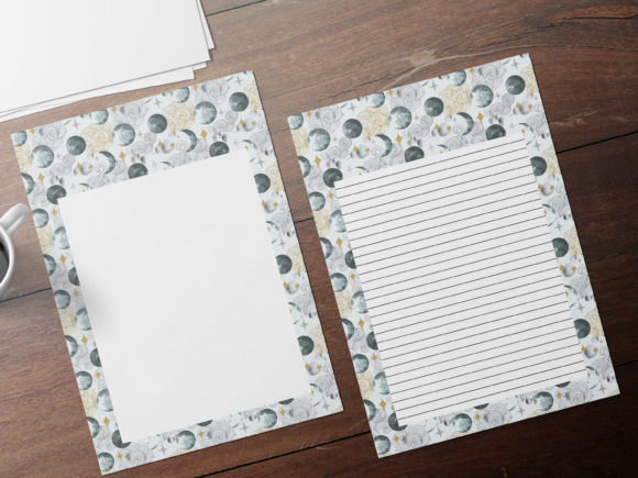 Lunar, Moon Wedding Invitation Papers and Print Templates