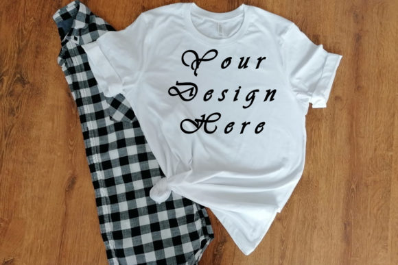 Mockups Bella Canvas White Tshirt for Branding
