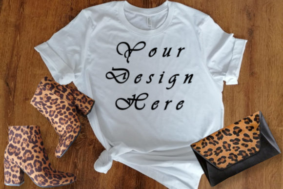 Mockups Female White T-shirt, for T-Shirts