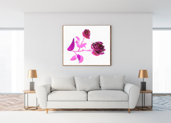 Mostly Pink Vibrant Floral Elements and Print Templates