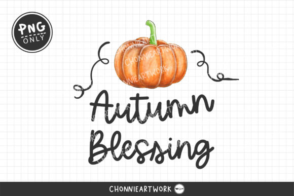 Painted Autumn Blessing Sublimation and Print Templates