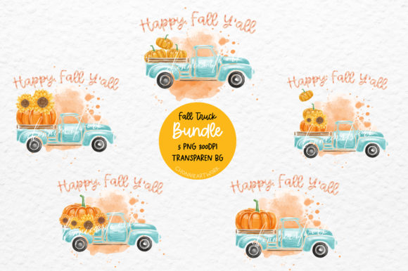 Painted Happy Fall Y All Truck Bundle & Crafts