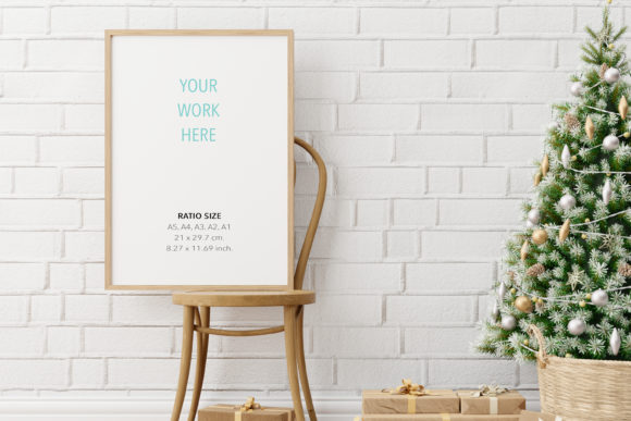 Photoframe Mockup, Christmas PSD & Frames Amp