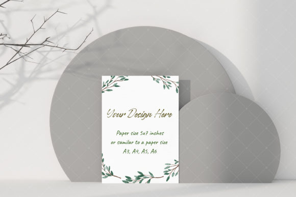 Postcard Greeting Card Mockup 5 and Invitations Amp