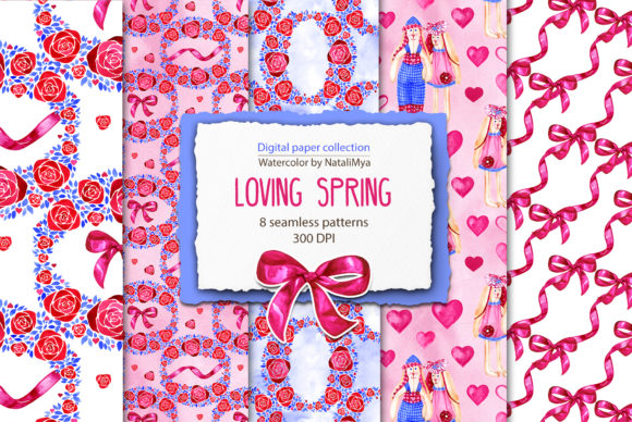Spring Digital Papers and Patterns