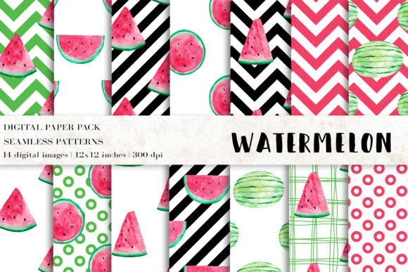 Watermelon Digital Papers and Patterns